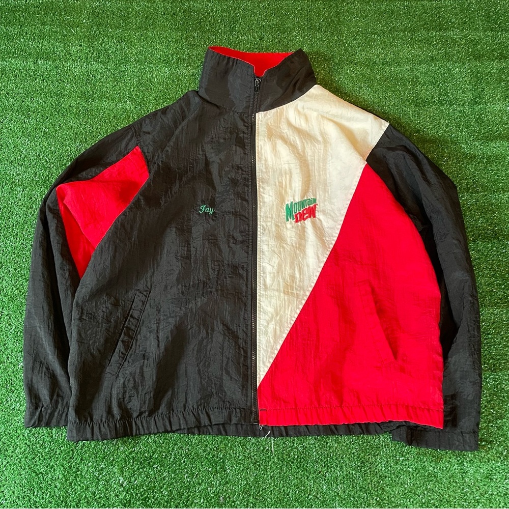 Vintage 90s Mountain Dew work jacket